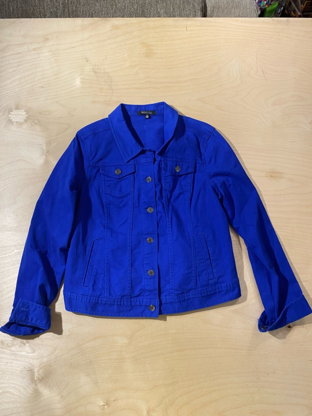 Relativity Cobalt Blue Denim Jacket Medium (QY) - Picture 2 of 6